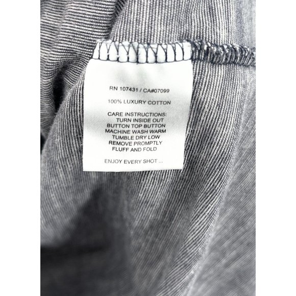 Linksoul Polo Shirt Men Sz L Gray Short Sleeve Golf Tempus Fugit - Picture 3 of 5